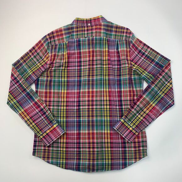 Vince Shirt Mens XL Extra Large Multi Plaid Button Up Long Sleeve Cotton - Picture 4 of 9